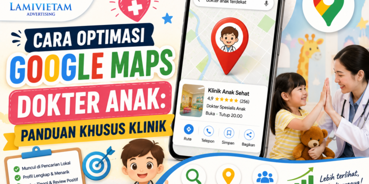 cara optimasi google maps untuk dokter anak dan klinik pediatri