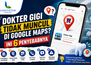 kenapa dokter gigi tidak muncul di google maps padahal sudah daftar