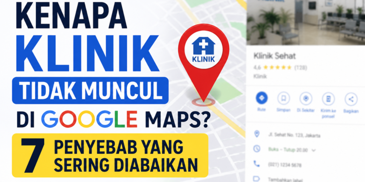 kenapa klinik saya tidak muncul di google maps