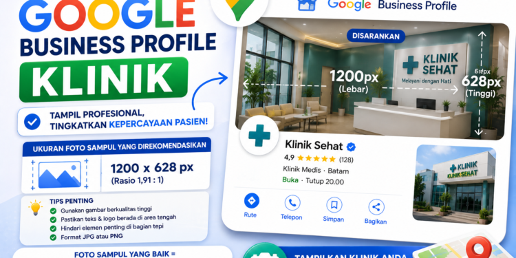 Ukuran Foto Sampul Google Business Profile Klinik